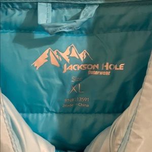 Ombré slim puffer jacket